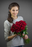 Роза красная (Кения) 50 см 25 шт