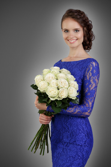 Роза Мондиаль 70 см 15 шт