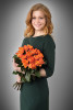 Роза оранжевая (Кения) 50 см 15 шт