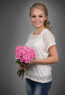 Роза розовая (Кения) 50 см 15 шт