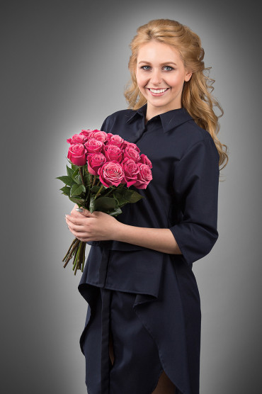 Роза Черри 40 см 15 шт