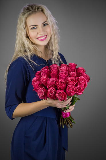 Роза Черри 40 см 25 шт