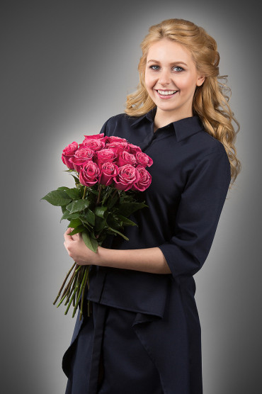 Роза Черри 50 см 15 шт