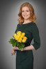 Роза желтая (Кения) 50 см 9 шт